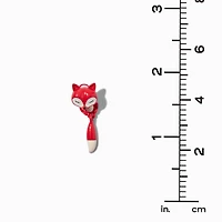 Small Red Fox Front & Back Earrings