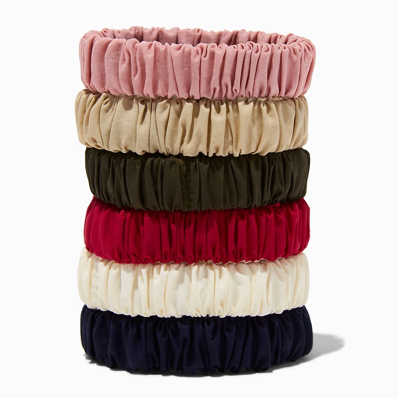 Neutral Silky Hair Ties - 6 Pack