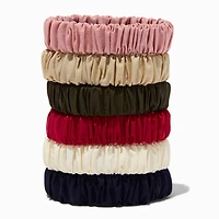 Neutral Silky Hair Ties - 6 Pack