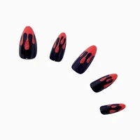 Blood Drip Halloween Stiletto Press On Faux Nail Set - 24 Pack