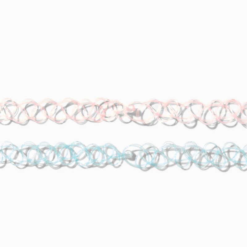 Best Friends Butterfly Tattoo Choker Necklaces - 2 Pack