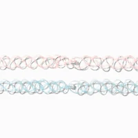 Best Friends Butterfly Tattoo Choker Necklaces - 2 Pack