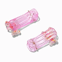 Claire's Club Pink Bears Hair Clips - 2 Pack