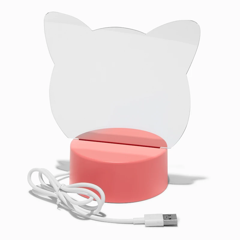 Cat-Shaped Light-Up Dry Erase Board