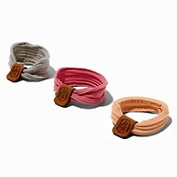 Claire's Club Fall Cat Ruched Hair Ties - 6 Pack