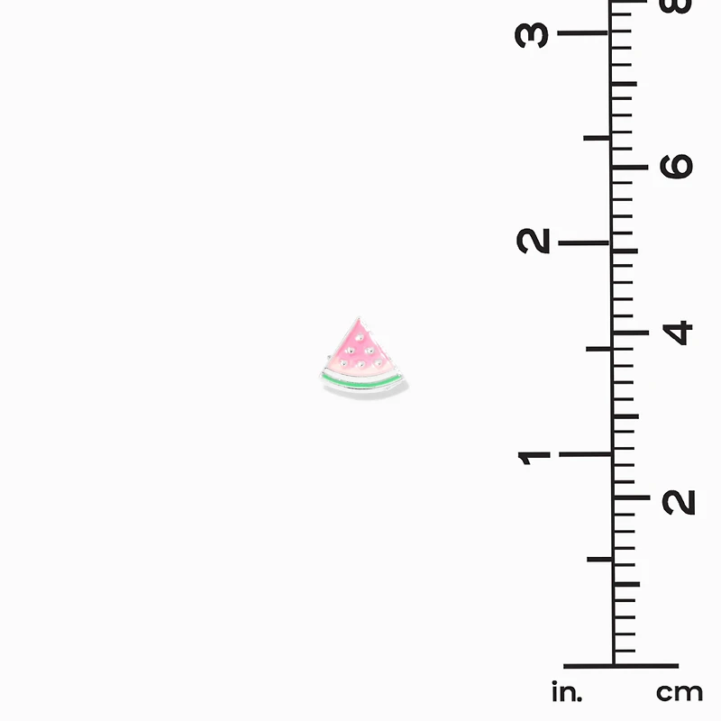 Pink UV Color-Changing Watermelon Stud Earrings