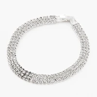 Silver Cubic Zirconia Teardrop Jewelry Set - 3 Pack
