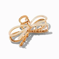 Iridescent Gold Bow Hair Claw
