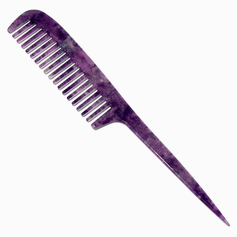 Purple Hair Pick Comb 