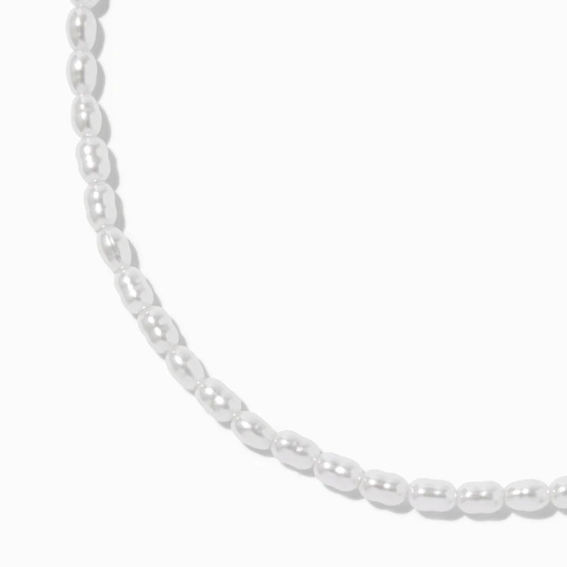 White Pearl Choker Necklace