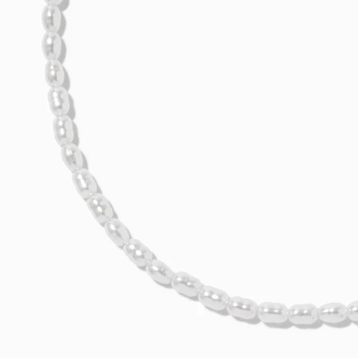 White Pearl Choker Necklace