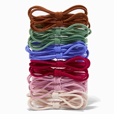 Bow Hair Ties - 12 Pack