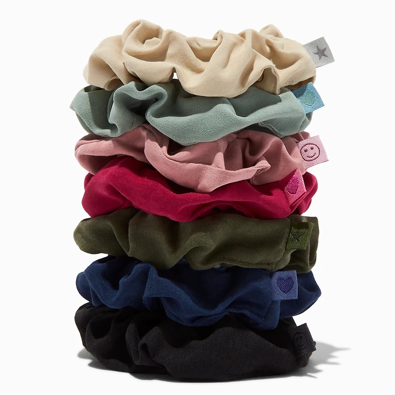 Fall Tonal Skinny Athletic Hair Scrunchies - 7 Pack