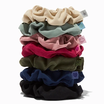 Fall Tonal Skinny Athletic Hair Scrunchies - 7 Pack