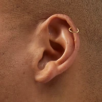 18k Gold Plated Titanium Cubic Zirconia 18G Cartilage Earrings - 3 Pack