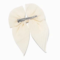 Claire's Club Gold Chiffon Hair Bow Clip