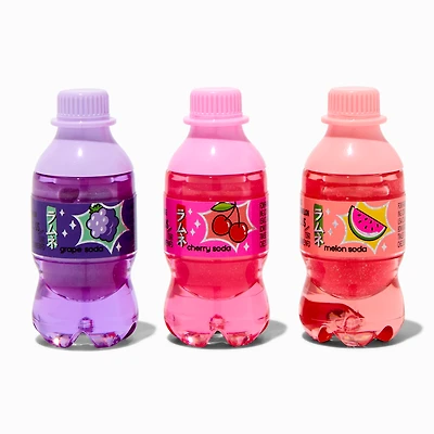 Mini Soda Bottle Lip Balm Set - 3 Pack
