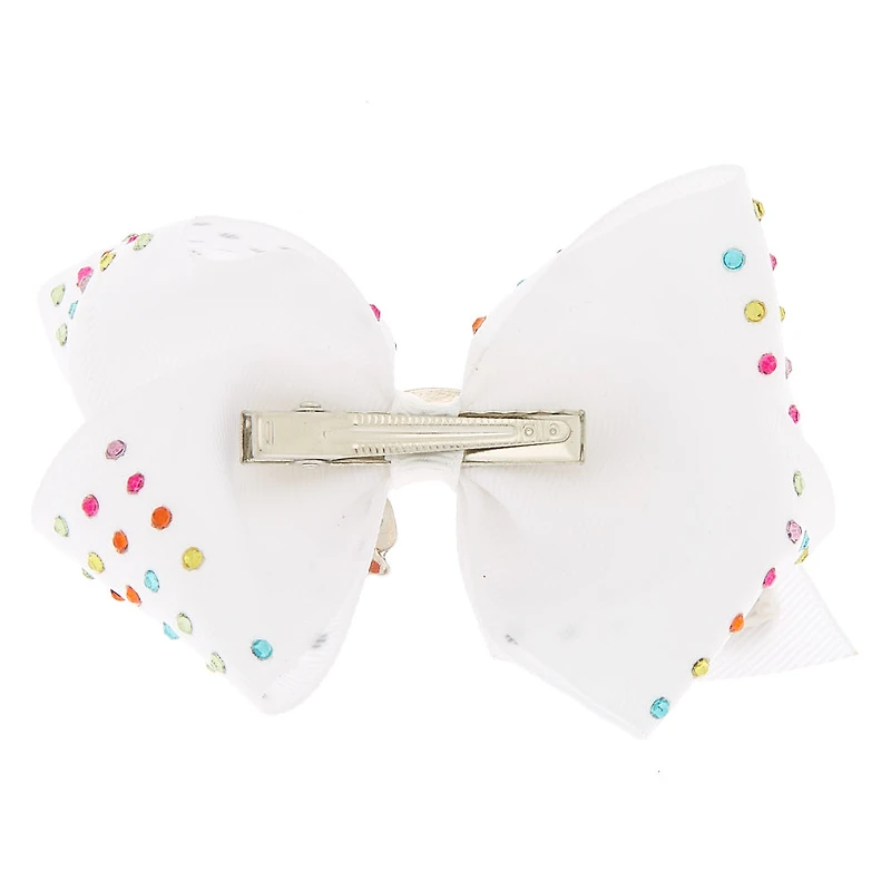 Claire's Club Red Nylon Ribbed Bow Headwrap