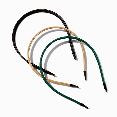 Earth Tone Thin Headbands - 3 Pack