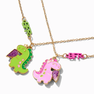 Best Friends Dinosaur Pendant Necklaces - 2 Pack