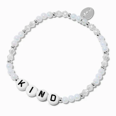 ''Kind'' Beaded Stretch Bracelet
