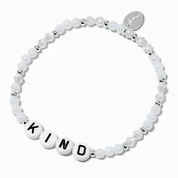 ''Kind'' Beaded Stretch Bracelet