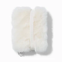 White Furry Mini Journal Notebook