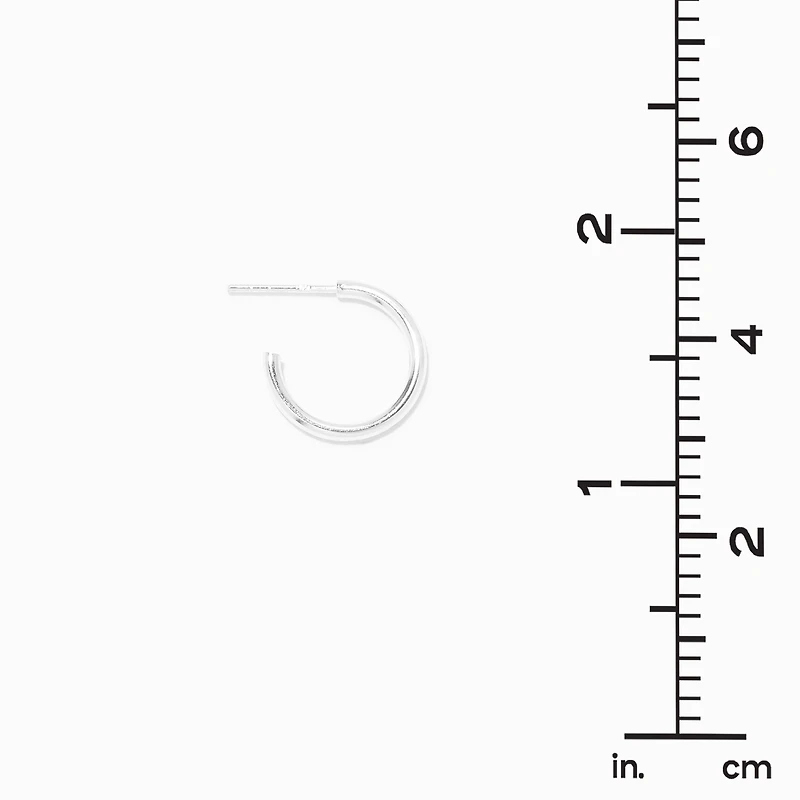 C LUXE by Claire's Sterling Silver 16mm Hoop Earrings