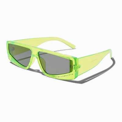 Neon Green Racer Sunglasses