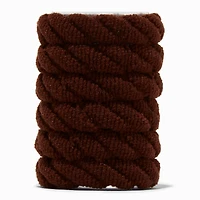 Brown Swizzle Hair Ties - 6 Pack 