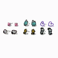 Peanuts™ Snoopy & Woodstock Stud Earrings - 6 Pack