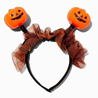 Pumpkin Halloween Deely Bopper Headband