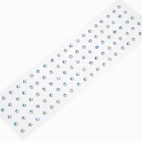 Iridescent Crystal Body Jewels - 100 Pack