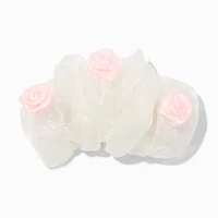 Claire's Club Rose Tulle Hair Clip