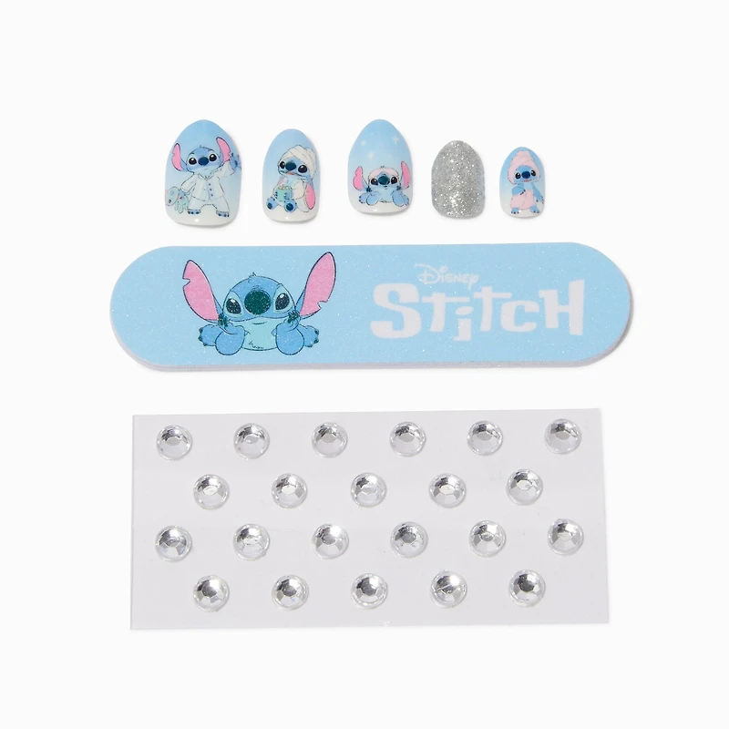 Disney Stitch Claire's Exclusive Slumber Press On Faux Nail Set - 20 Pack