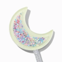 Claire's Club Silver Crescent Moon Glow in the Dark Wand