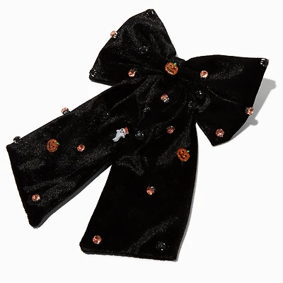 Halloween Charm Studded Hair Bow Clip