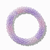 Claire's Club Pink & Purple Textured Stretch Bracelet