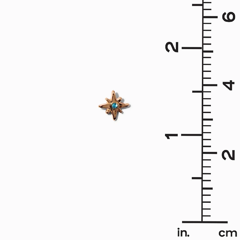 Gold-tone Celestial Stud Earrings - 9 Pack