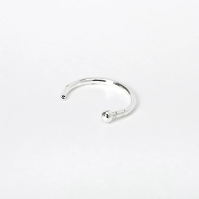 22G Sterling Silver Open Nose Ring