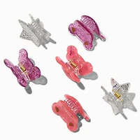 Claire's Club Bear Stars Mini Hair Claws - 6 Pack