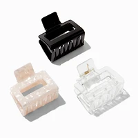 Basic Square Hair Claws - 3 Pack