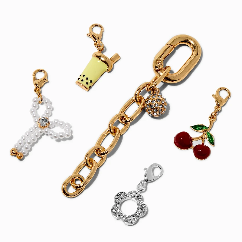DIY Trendy Gold-tone Bag Charm