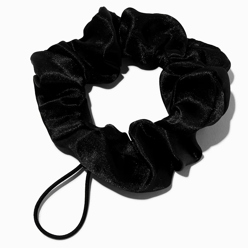 No Bad Hair Day by Claire's Black Adjustable Scrunchie