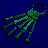 Glow in the Dark Skeleton Hand Bracelet & Ring