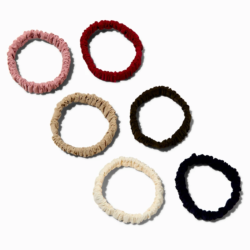Neutral Silky Hair Ties - 6 Pack