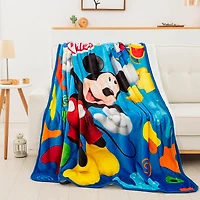 Disney Mickey Mouse Oversized Silk Touch Sherpa Throw Blanket