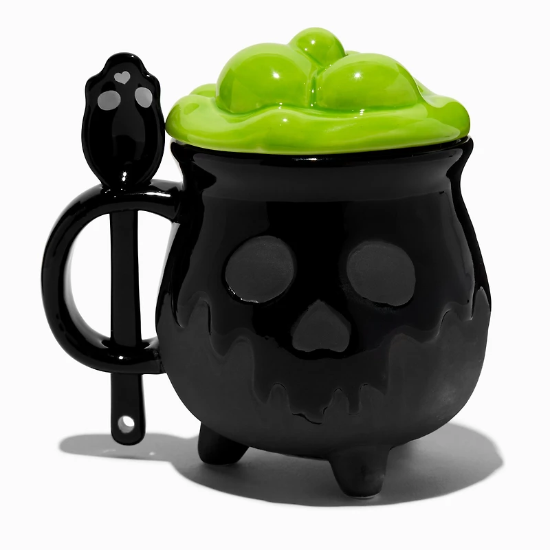 Black Cauldron Ceramic Spoon & Mug