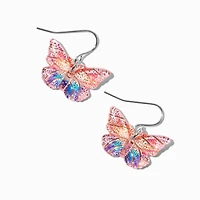 Rainbow Butterfly 0.5" Drop Earrings