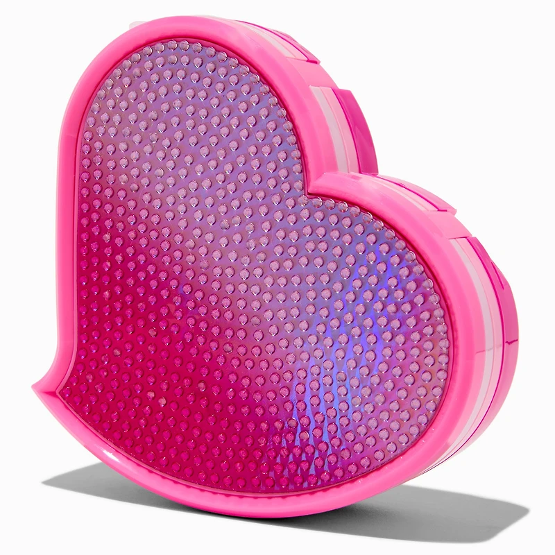 Pink Bling Heart Large Makeup Set